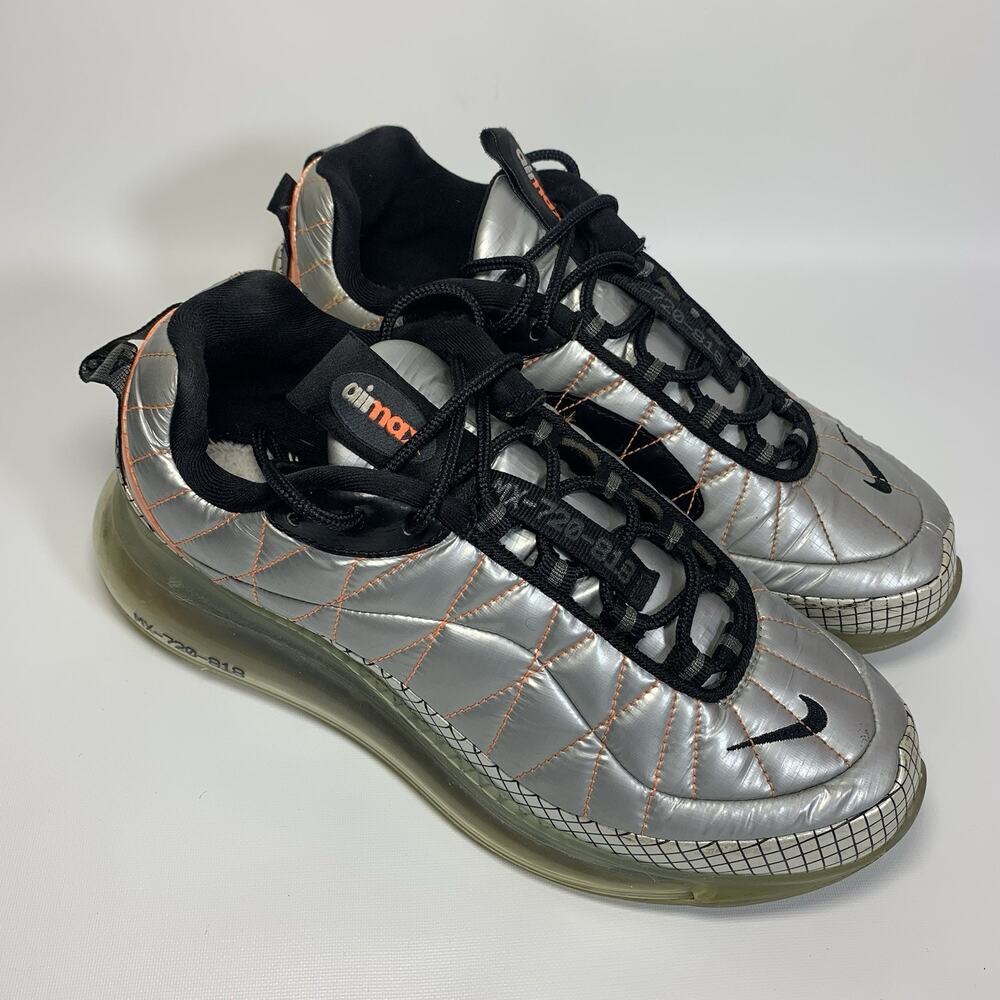 Nike Air Max MX 720-818 BV5841-001 Mens Size 8 Silver Black No Insoles